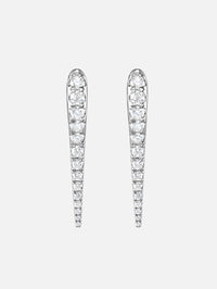 Small Lola Needle Earrings,MELISSA KAYE,WHITE GOLD,Image 2