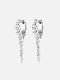 Small Lola Needle Earrings,MELISSA KAYE,WHITE GOLD,Image 1