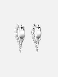 Mini Lola Needle Earrings,MELISSA KAYE,WHITE GOLD,Image 1