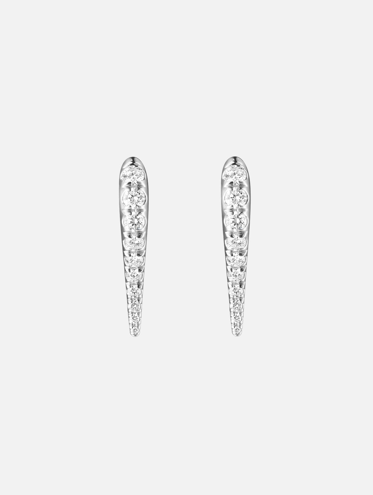Mini Lola Needle Earrings,MELISSA KAYE,WHITE GOLD,Image 2