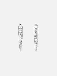 Mini Lola Needle Earrings,MELISSA KAYE,WHITE GOLD,Image 2