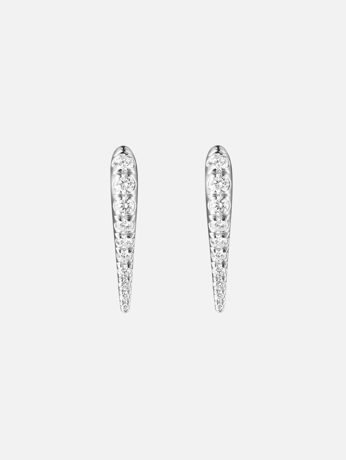 Mini Lola Needle Earrings,MELISSA KAYE,WHITE GOLD,Image 1