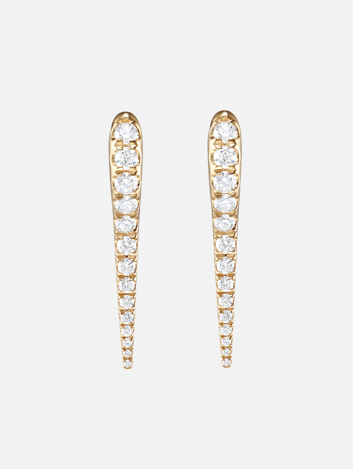 Small Lola Needle Earrings,MELISSA KAYE,YELLOW GOLD,Image 2