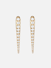Small Lola Needle Earrings,MELISSA KAYE,YELLOW GOLD,Image 2