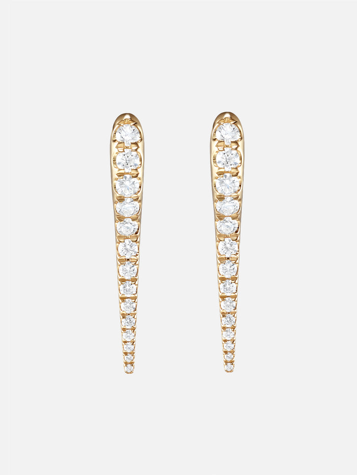 Small Lola Needle Earrings,MELISSA KAYE,YELLOW GOLD,Image 1