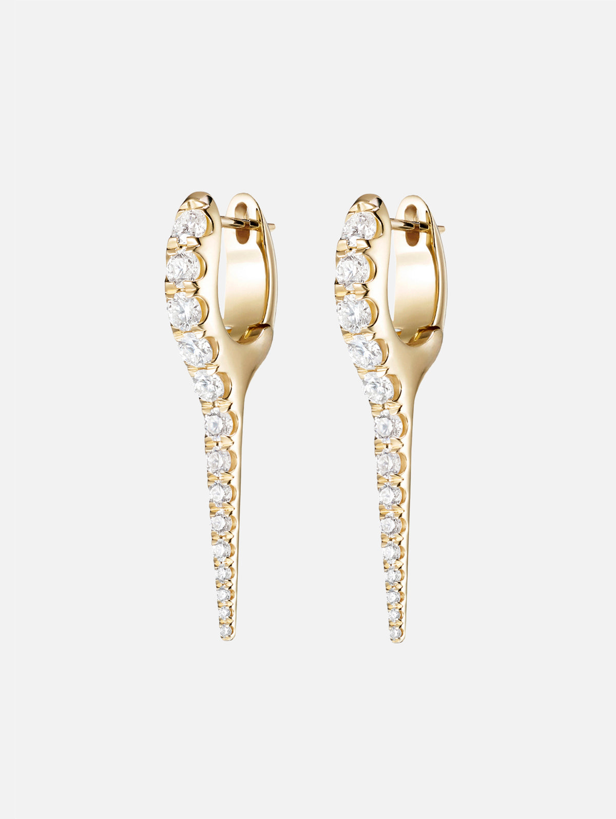 Small Lola Needle Earrings,MELISSA KAYE,YELLOW GOLD,Image 1