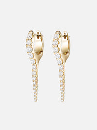 Small Lola Needle Earrings,MELISSA KAYE,YELLOW GOLD,Image 1