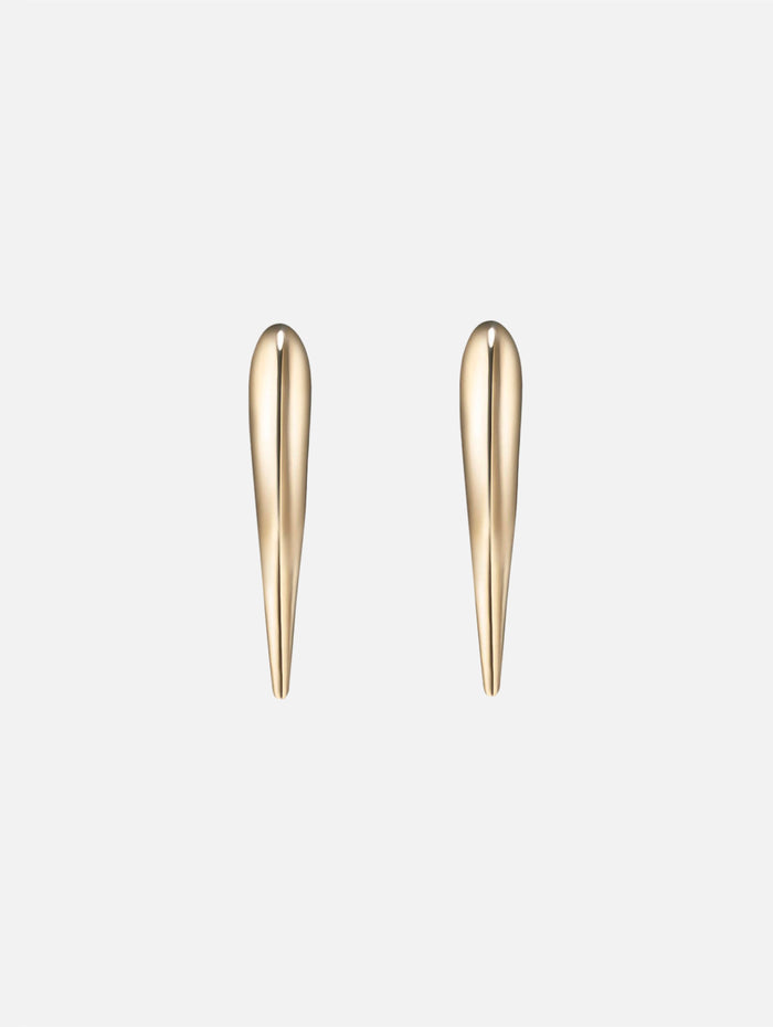 Mini Lola Needle Earrings,MELISSA KAYE,YELLOW GOLD,Image 1