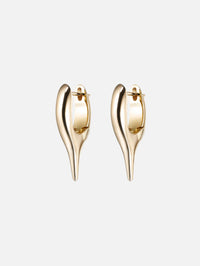 Mini Lola Needle Earrings,MELISSA KAYE,YELLOW GOLD,Image 1