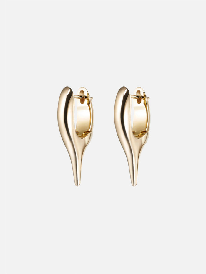 Mini Lola Needle Earrings,MELISSA KAYE,YELLOW GOLD,Image 1