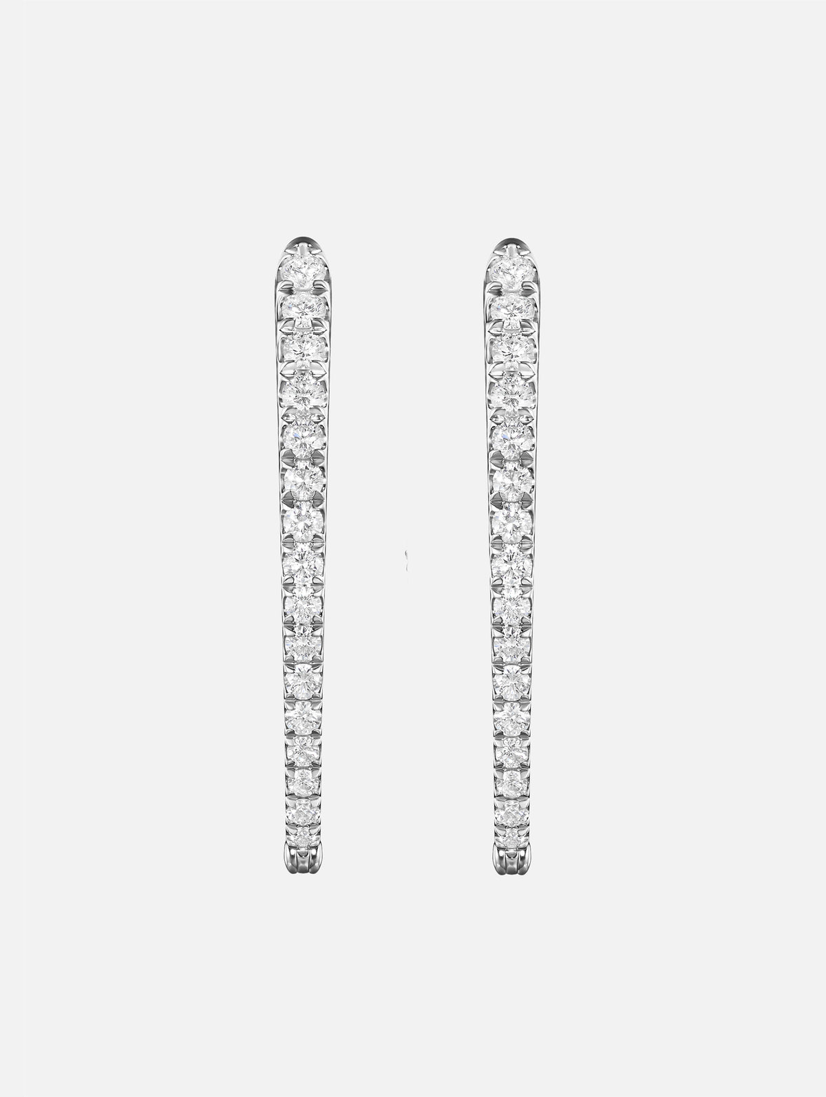 Medium Cristina Earrings,MELISSA KAYE,WHITE GOLD,Image 2