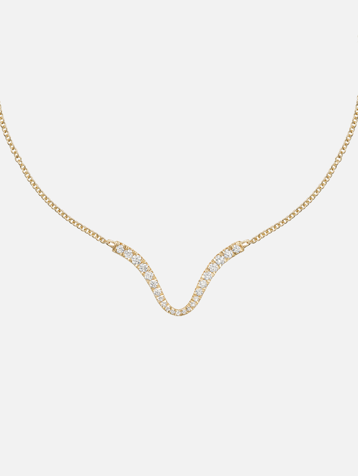 Clara Curved Pendant,MELISSA KAYE,YELLOW GOLD,Image 1