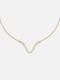Clara Curved Pendant,MELISSA KAYE,YELLOW GOLD,Image 1