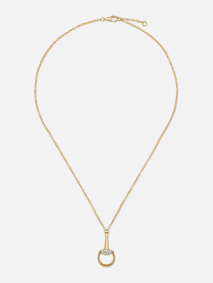 Horsebit Necklace,GUCCI FINE JEWELRY,YELLOW GOLD,Image 1