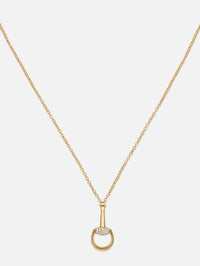 Horsebit Necklace,GUCCI FINE JEWELRY,YELLOW GOLD,Image 2