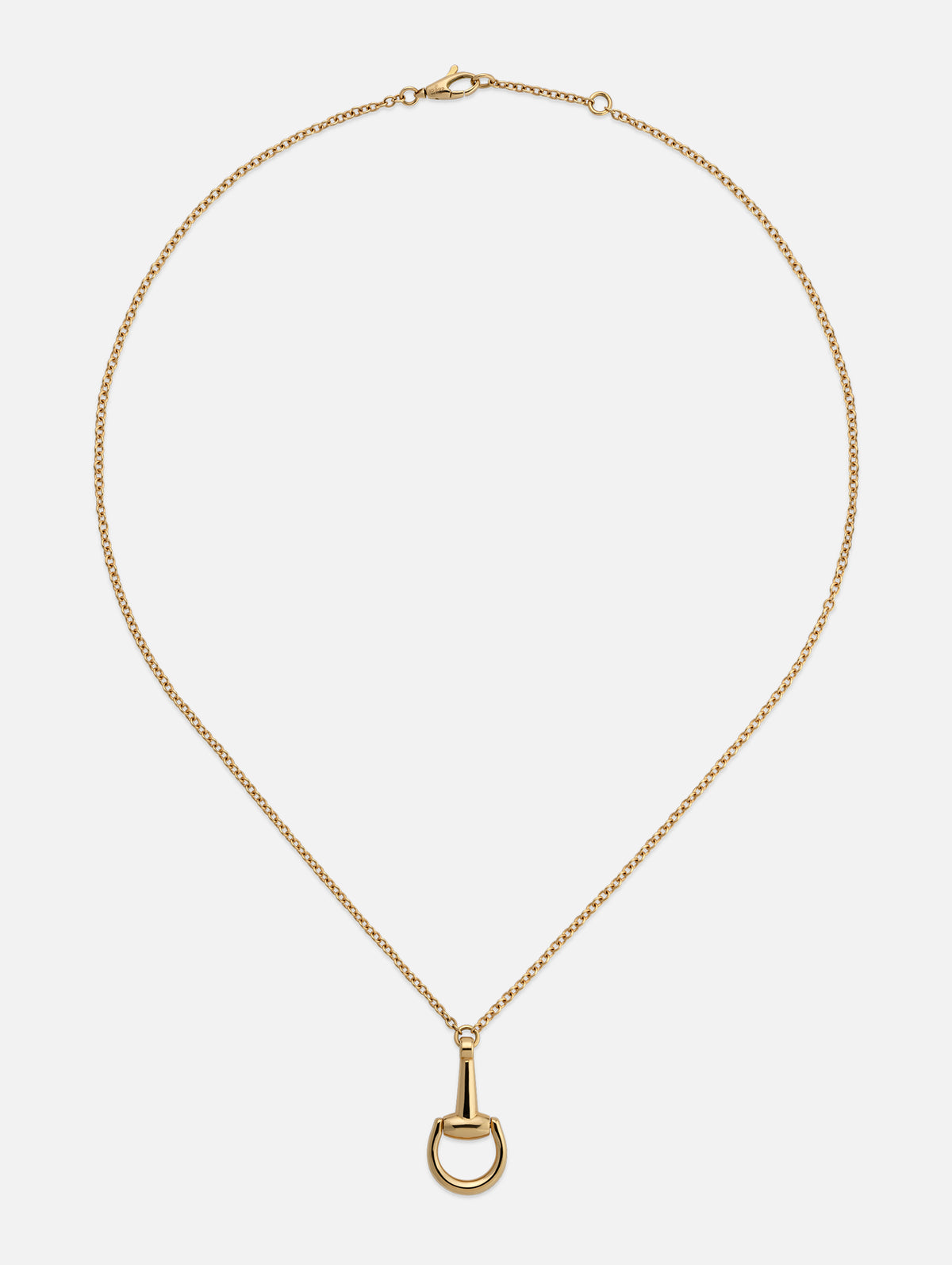 Horsebit Necklace,GUCCI FINE JEWELRY,YELLOW GOLD,Image 1