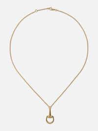 Horsebit Necklace,GUCCI FINE JEWELRY,YELLOW GOLD,Image 2