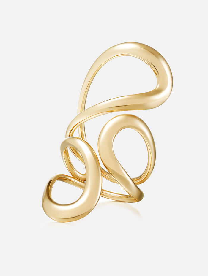 Large Aria Jane Ring,MELISSA KAYE,YELLOW GOLD,Image 1