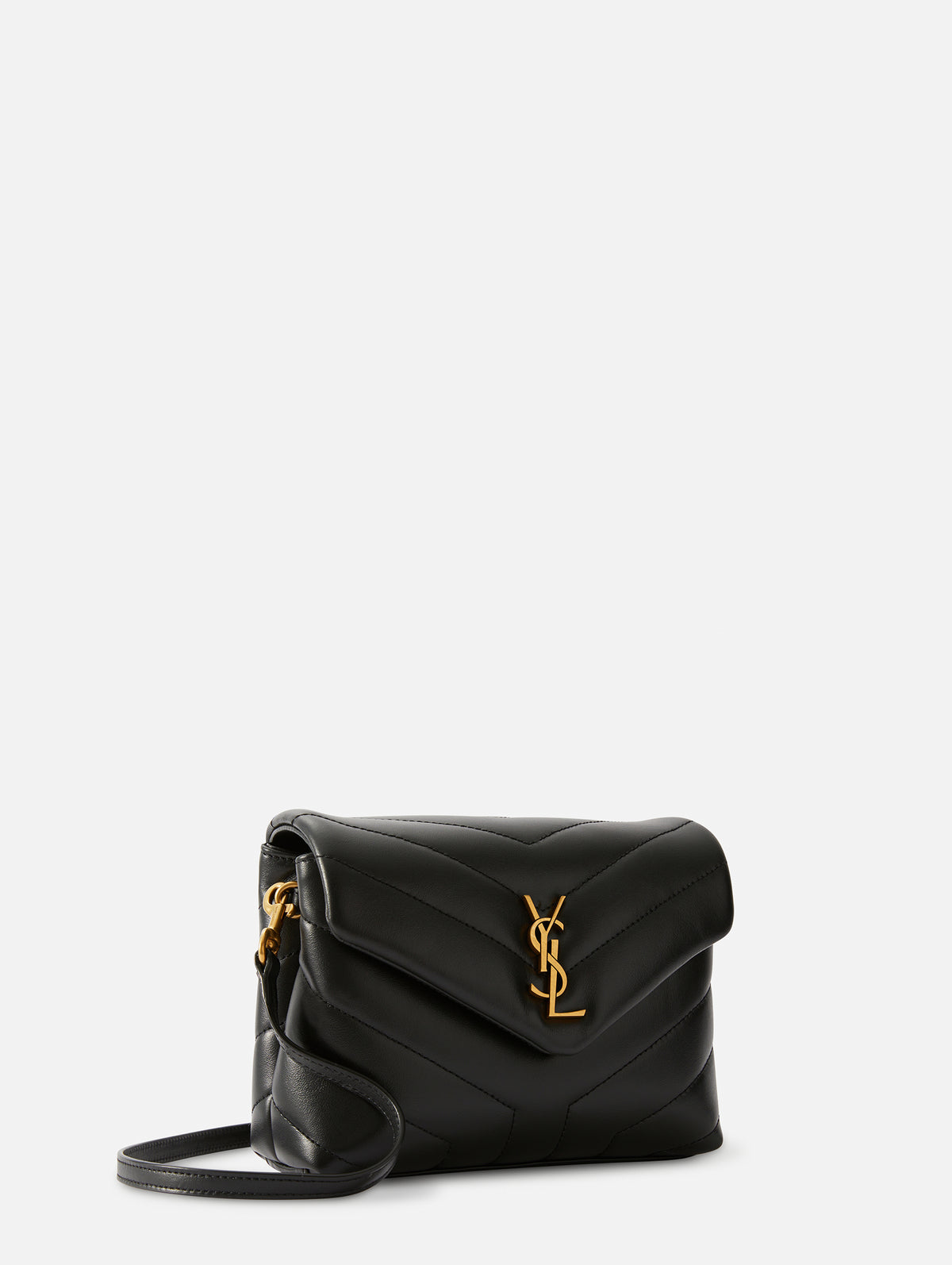 Toy Loulou Leather Shoulder Bag in Black - Saint Laurent