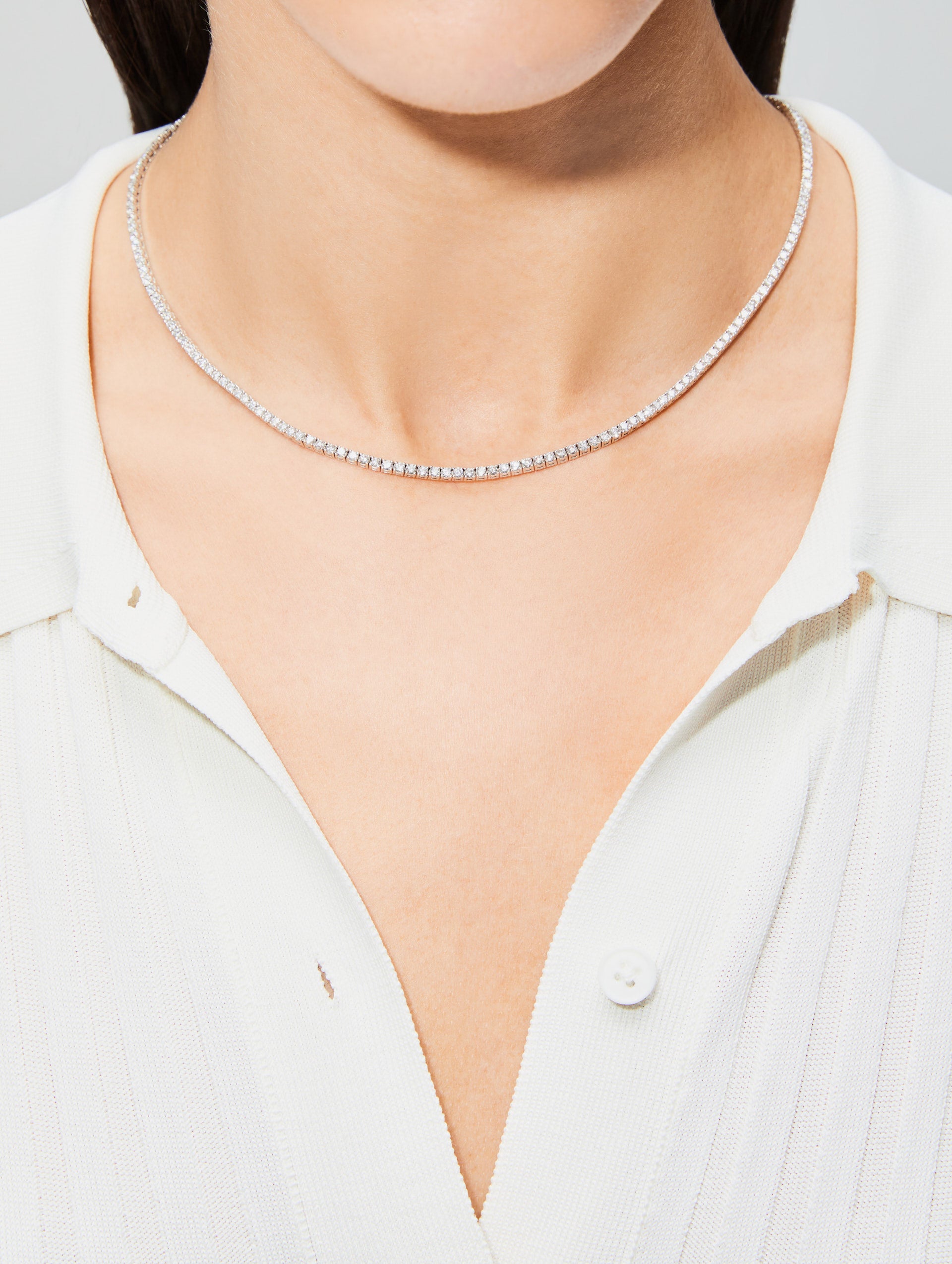 Blue Gradient Tennis Necklace | Princess Jewelry Shop