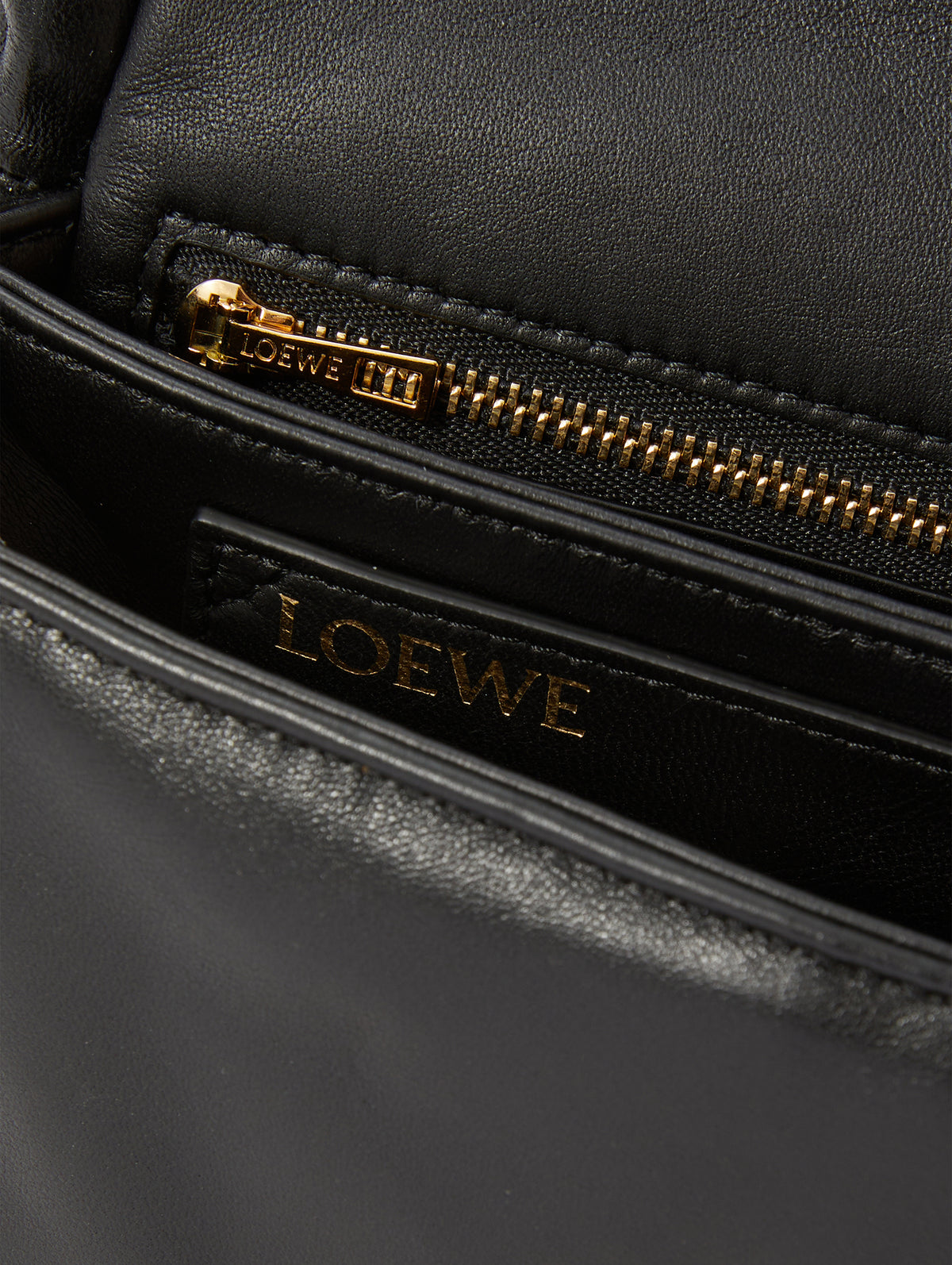 Loewe Goya asphalt nylon puffer bag