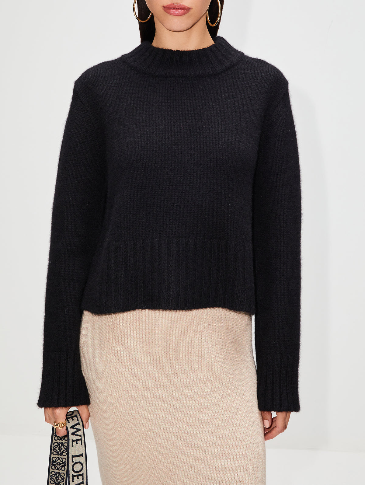 Daisy Sweater,ELYSEWALKER LABEL,BLACK,Image 7