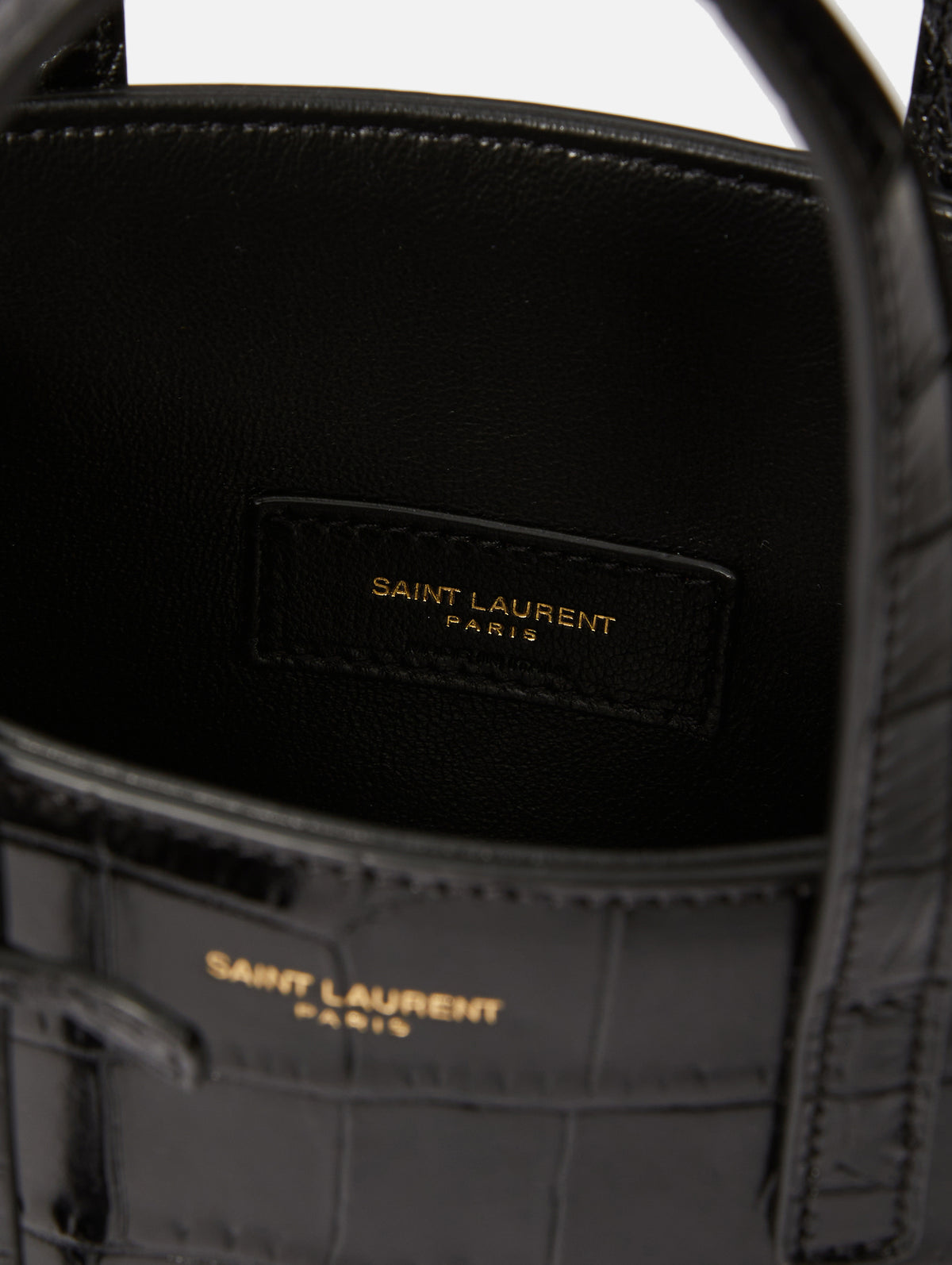 Saint Laurent YSL Toy Shopping Tote Bag - Ivory
