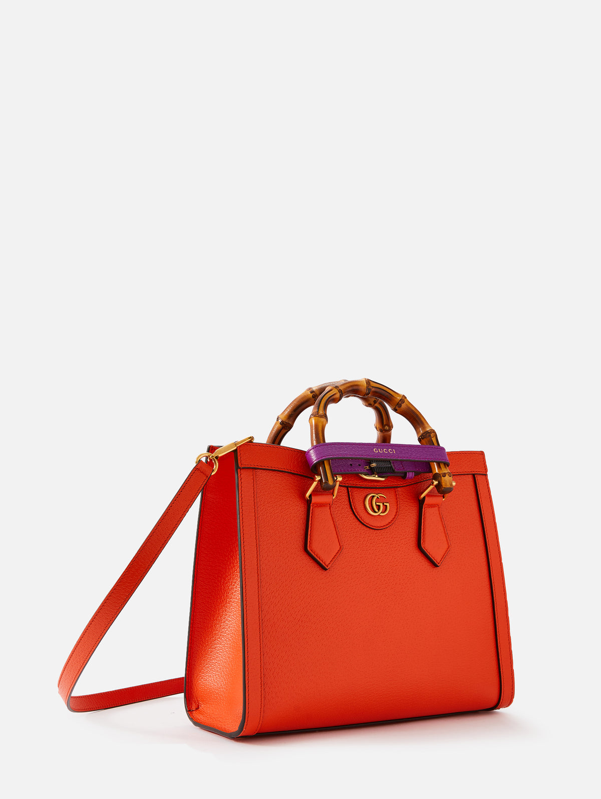 Gucci Diana small tote bag in orange leather