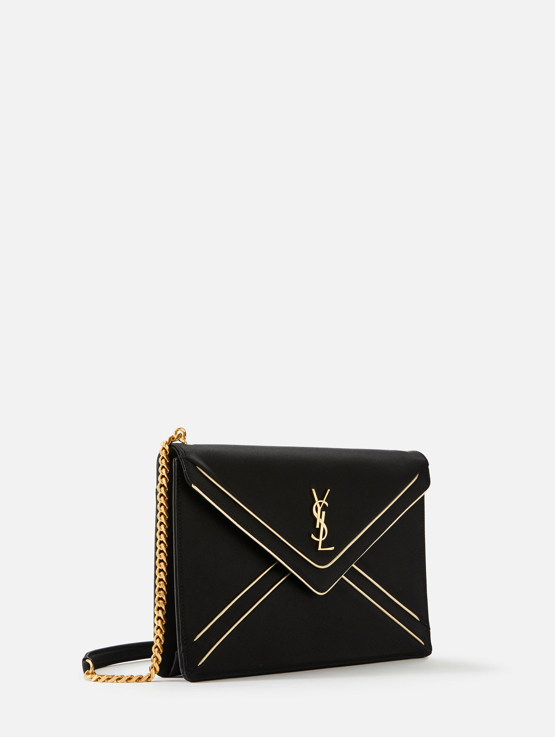 SAINT LAURENT ENVELOPE CHAIN WALLET, YSL Wallet on Chain Small, YSL BAG  REVIEW 2022
