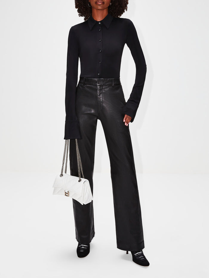 Baggy Low Rise Trouser,SPRWMN,BLACK,Image 1