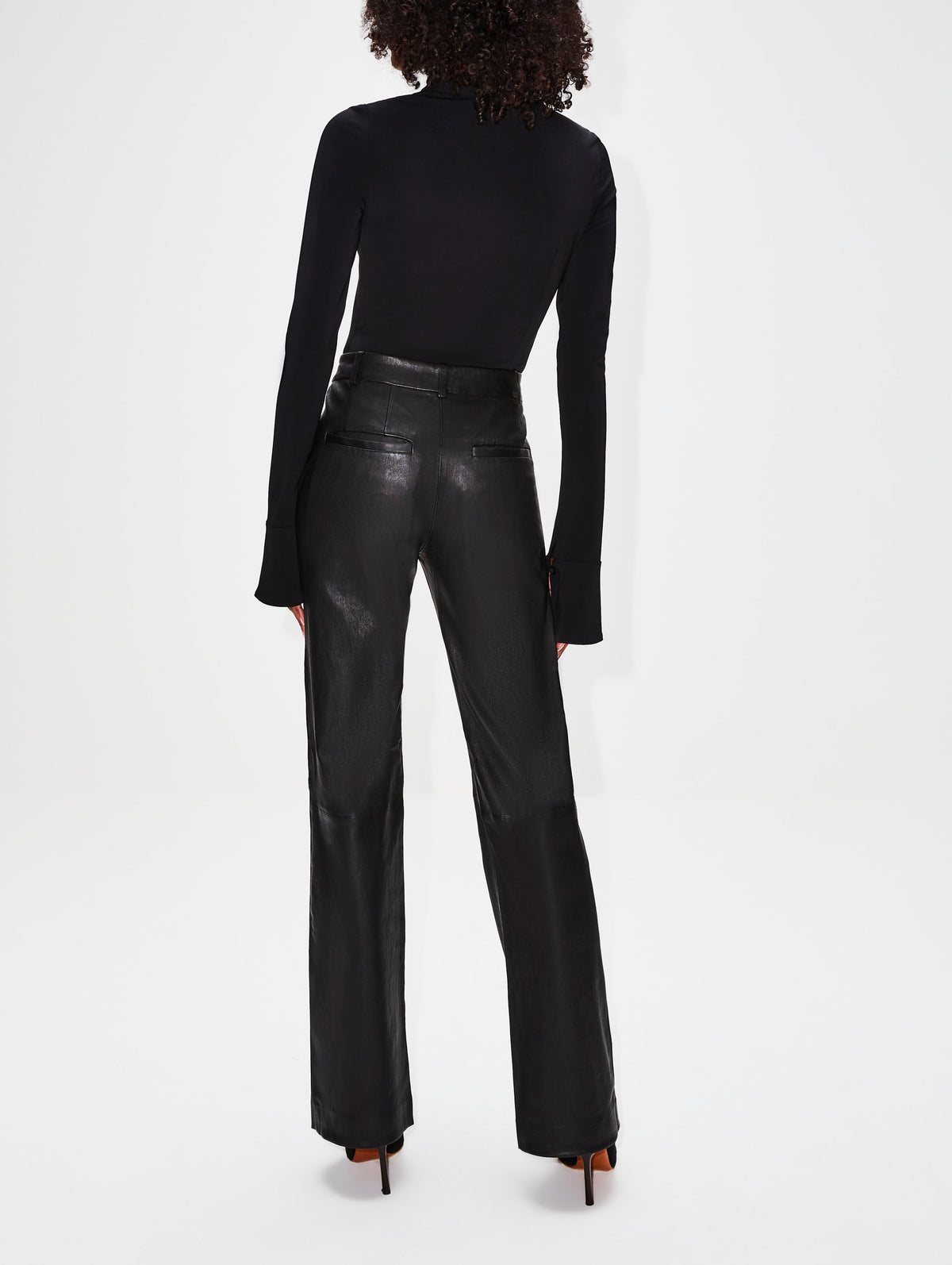 Baggy Low Rise Trouser,SPRWMN,BLACK,Image 4