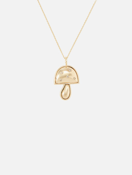 Necklace pendant mushroom | enamel (orange) – Elli Jewelry