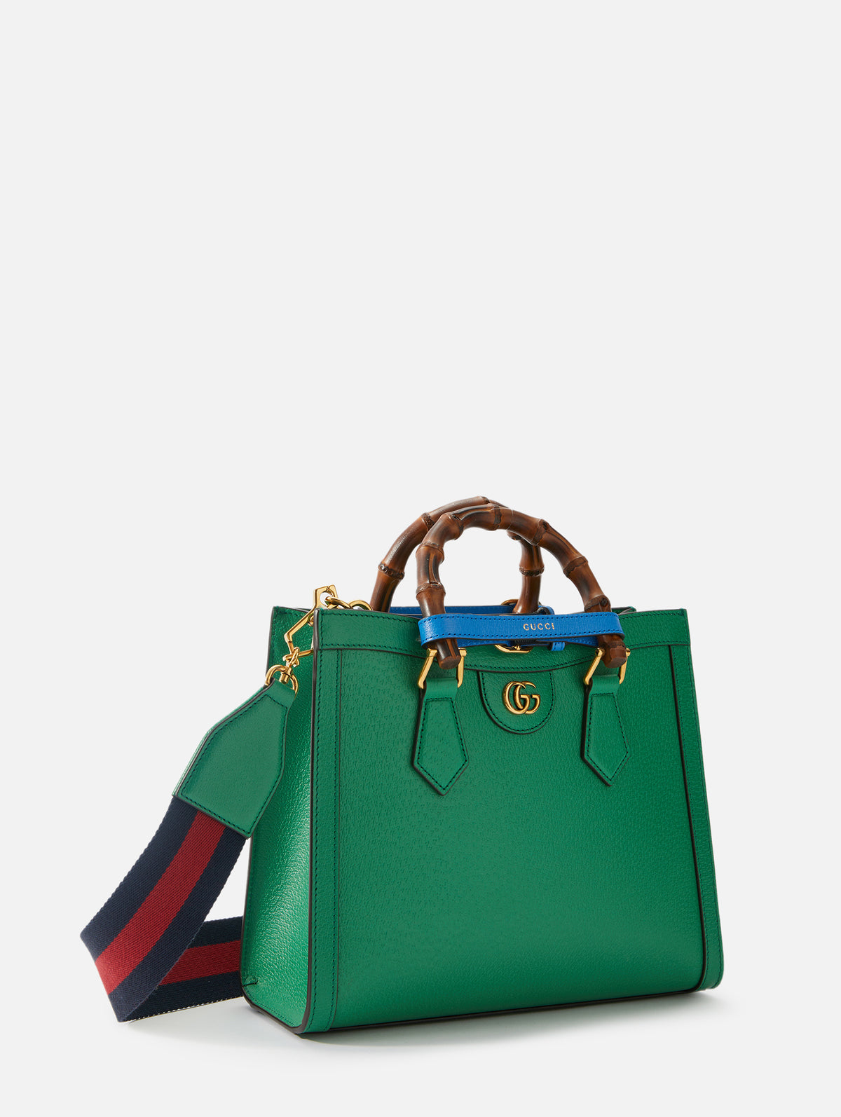 Gucci Diana small tote bag in dark green leather