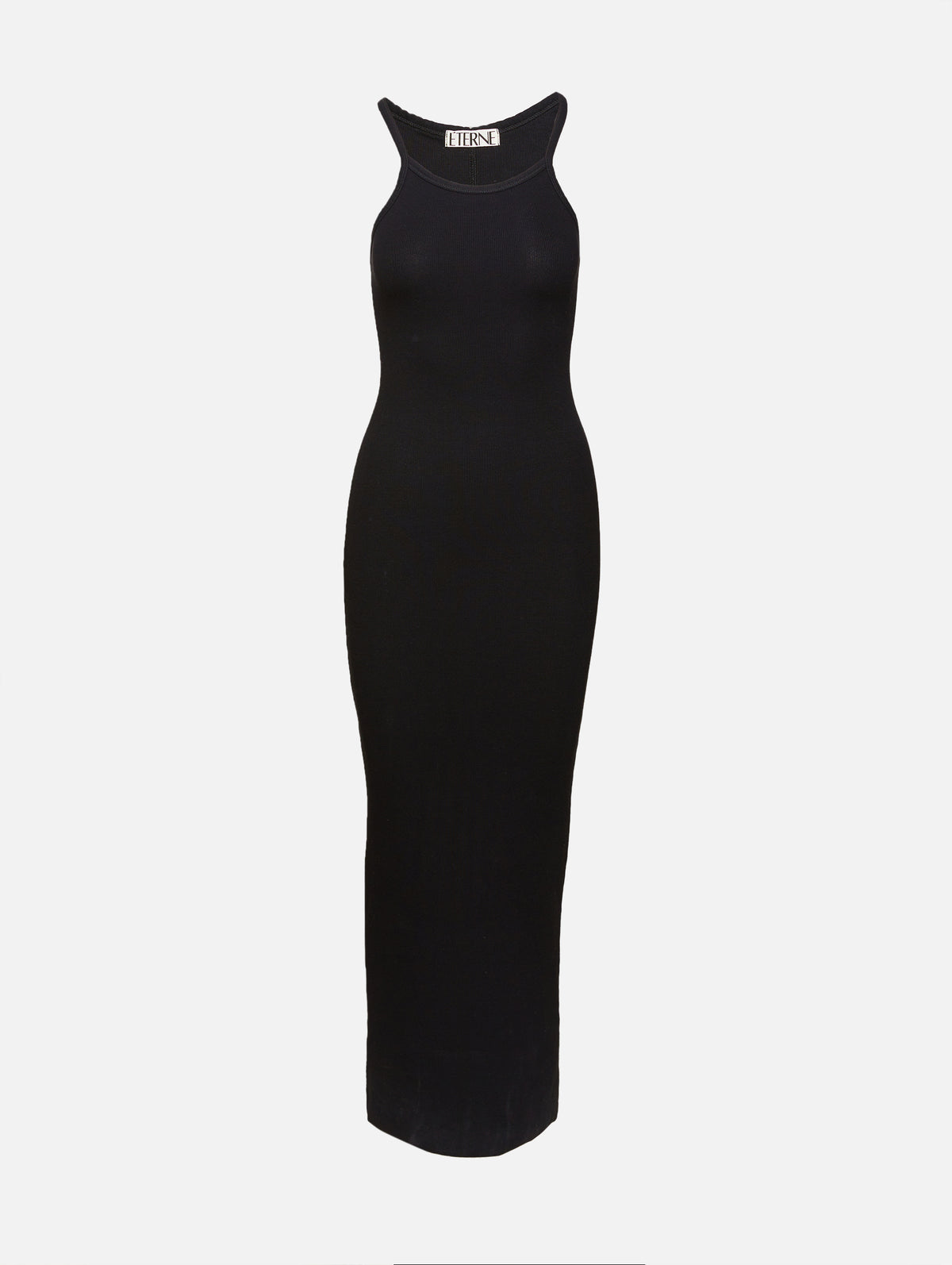 Totême Strapless Cotton-blend Midi Dress in Black