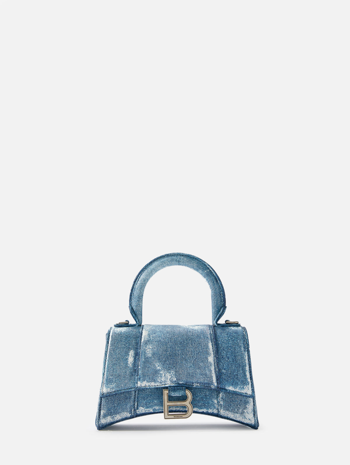Hourglass small logo-printed textured-leather tote