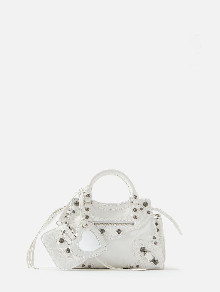 Women's Le Cagole Mini Duffle Bag in Optic White