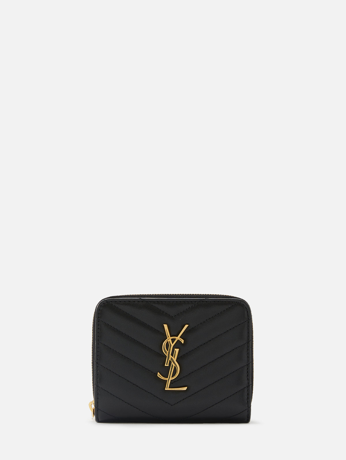 Yves Saint Laurent Tiny Monogram Zip Around Wallet