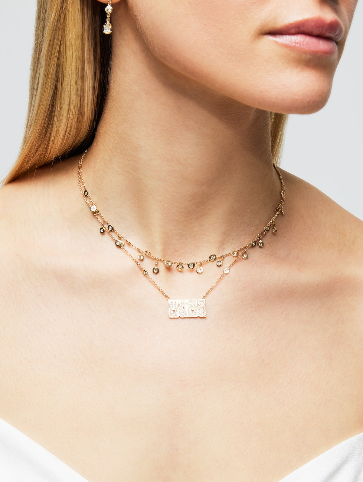 Diamond Shaker Necklace JACQUIE AICHE elysewalker