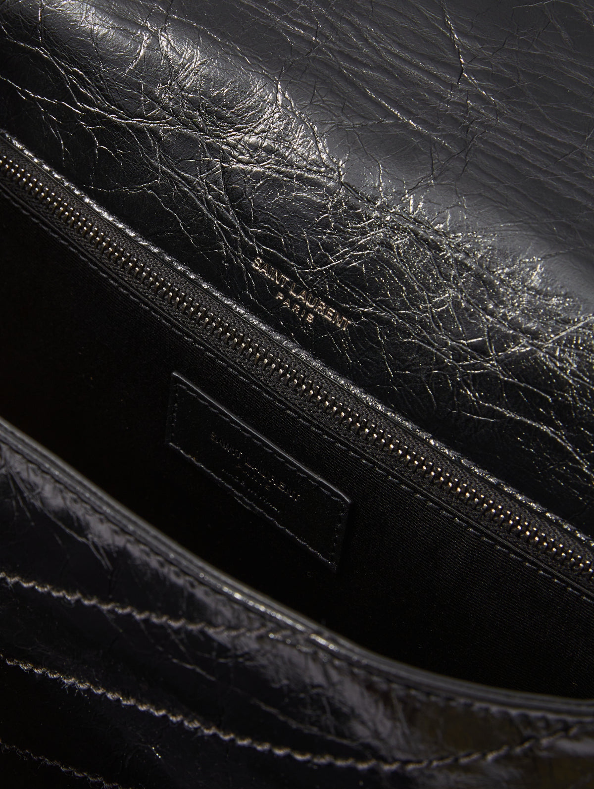 medium niki in crocodile-embossed leather