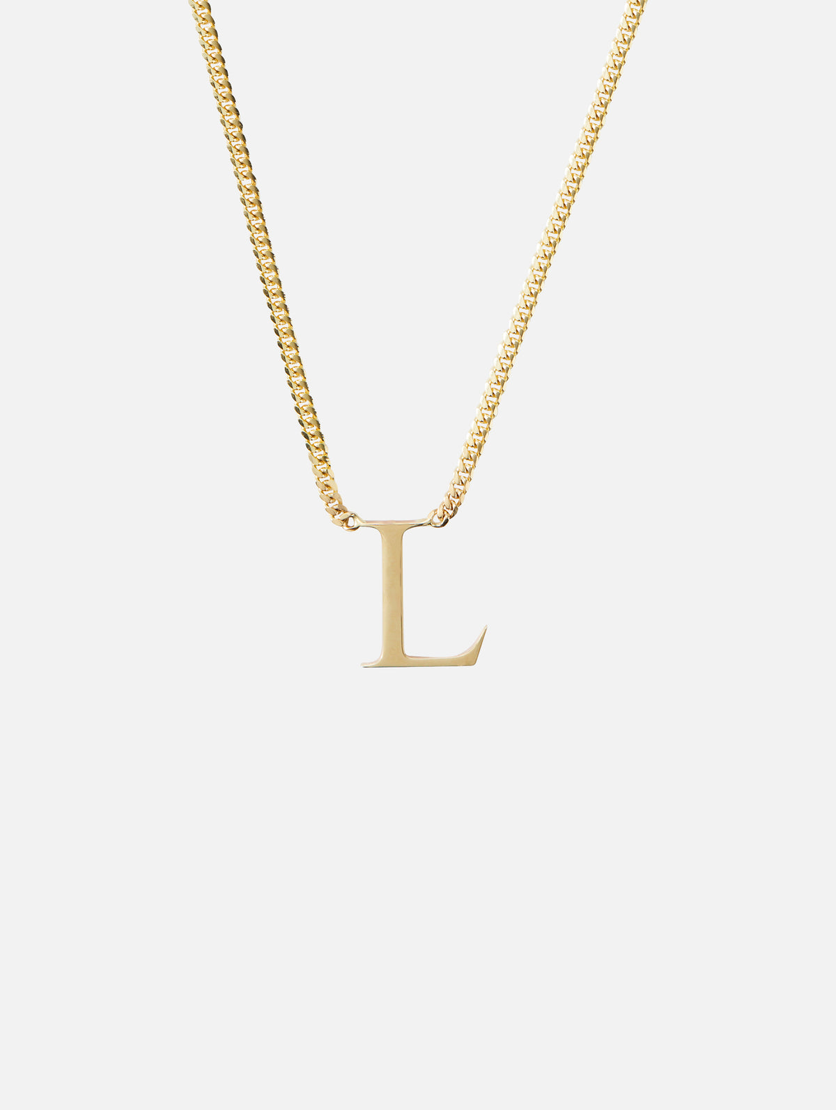 Classic Alphabet V Gold Necklace