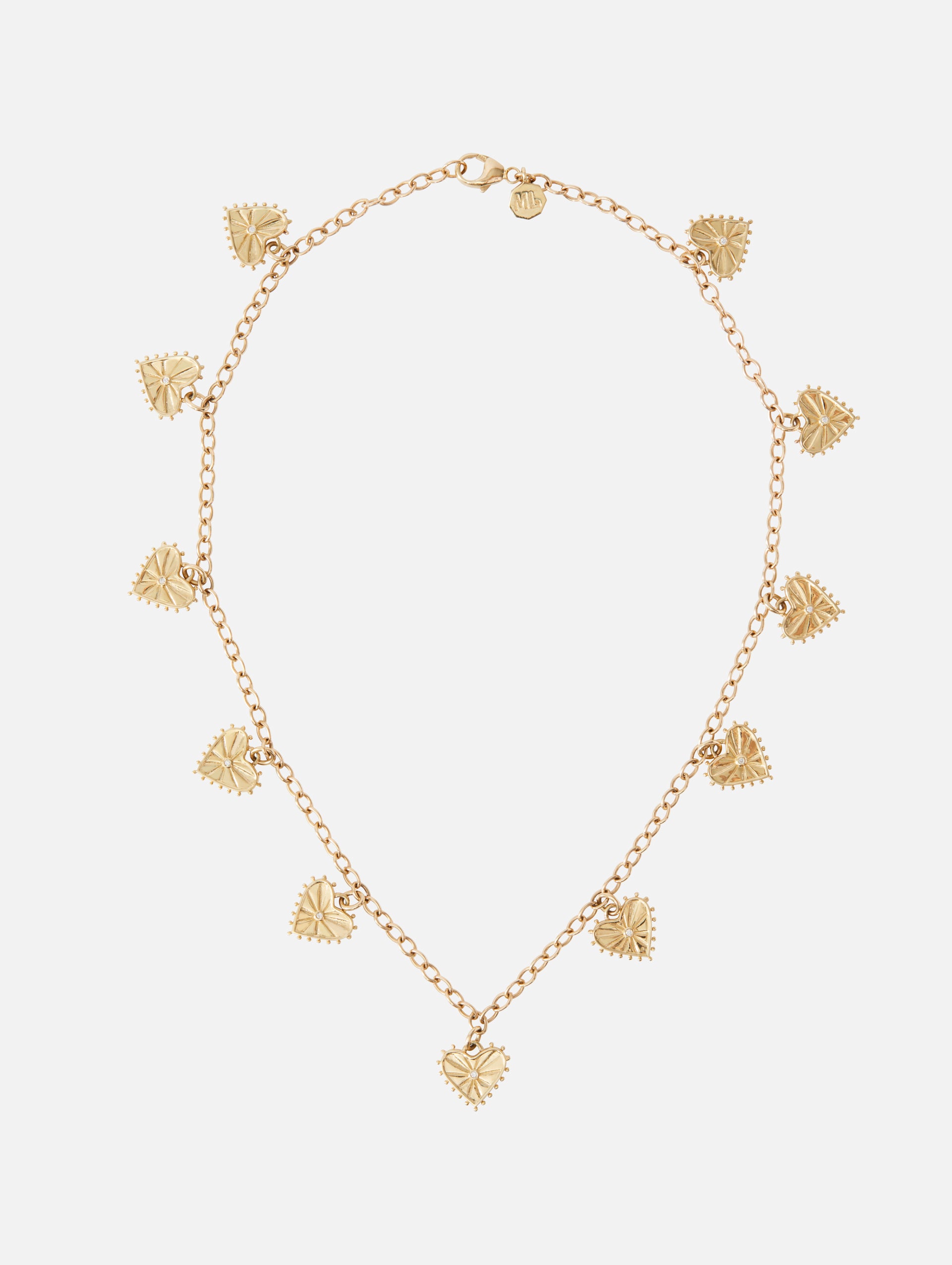 Brighton Heart Necklace, Multi Chain, 16”-18” - Gem