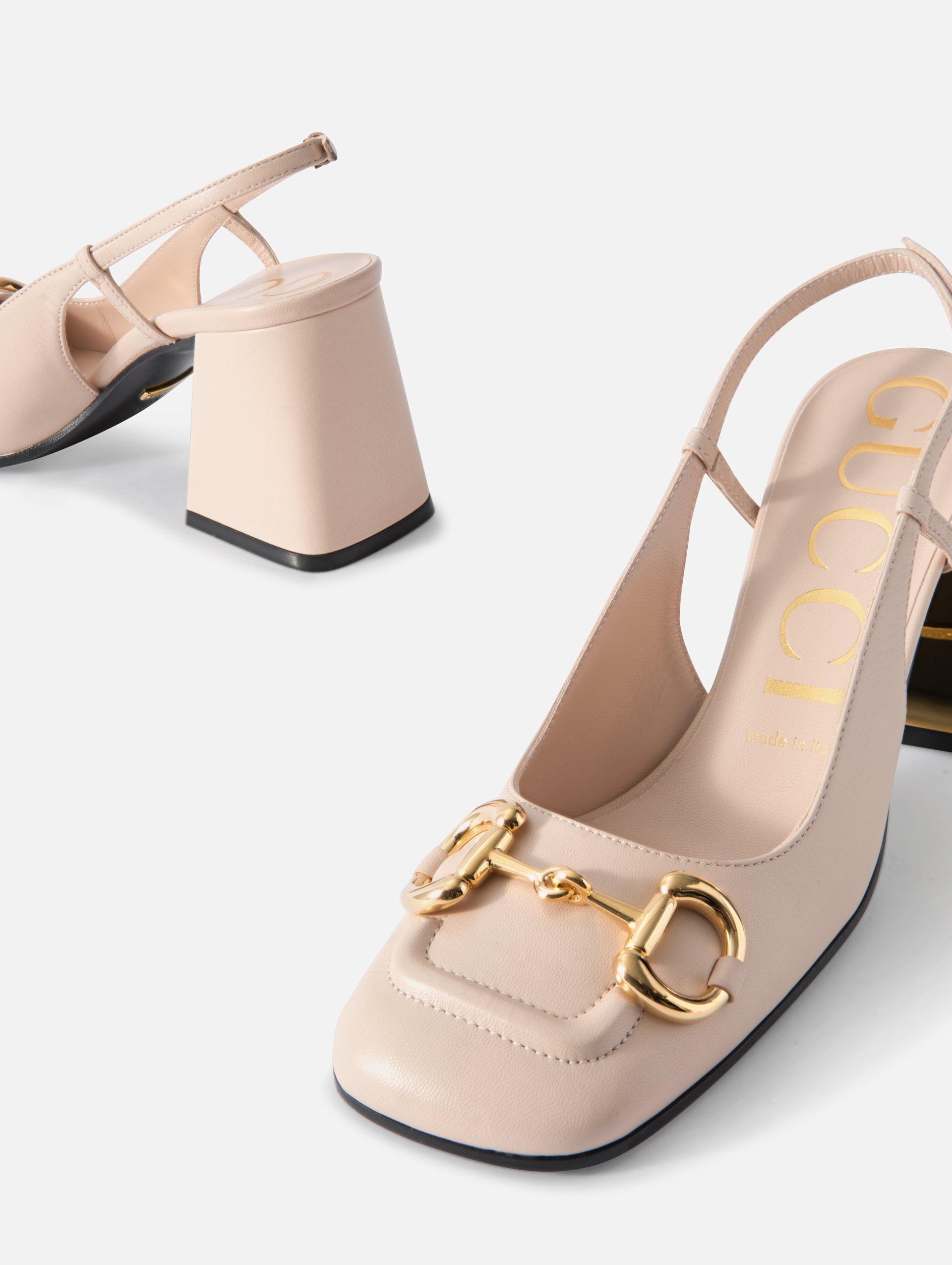Gucci Shoes Heels Fashion Designer Bronze Peep Open Toe Pumps 39.5 Size US  9.5 | eBay