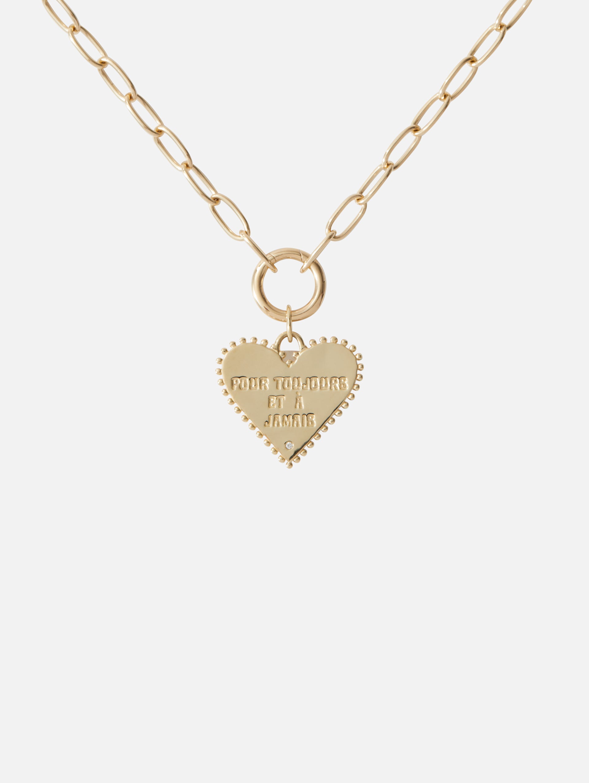 Pour Toujours Heart Coin Necklace | MARLO LAZ | elysewalker
