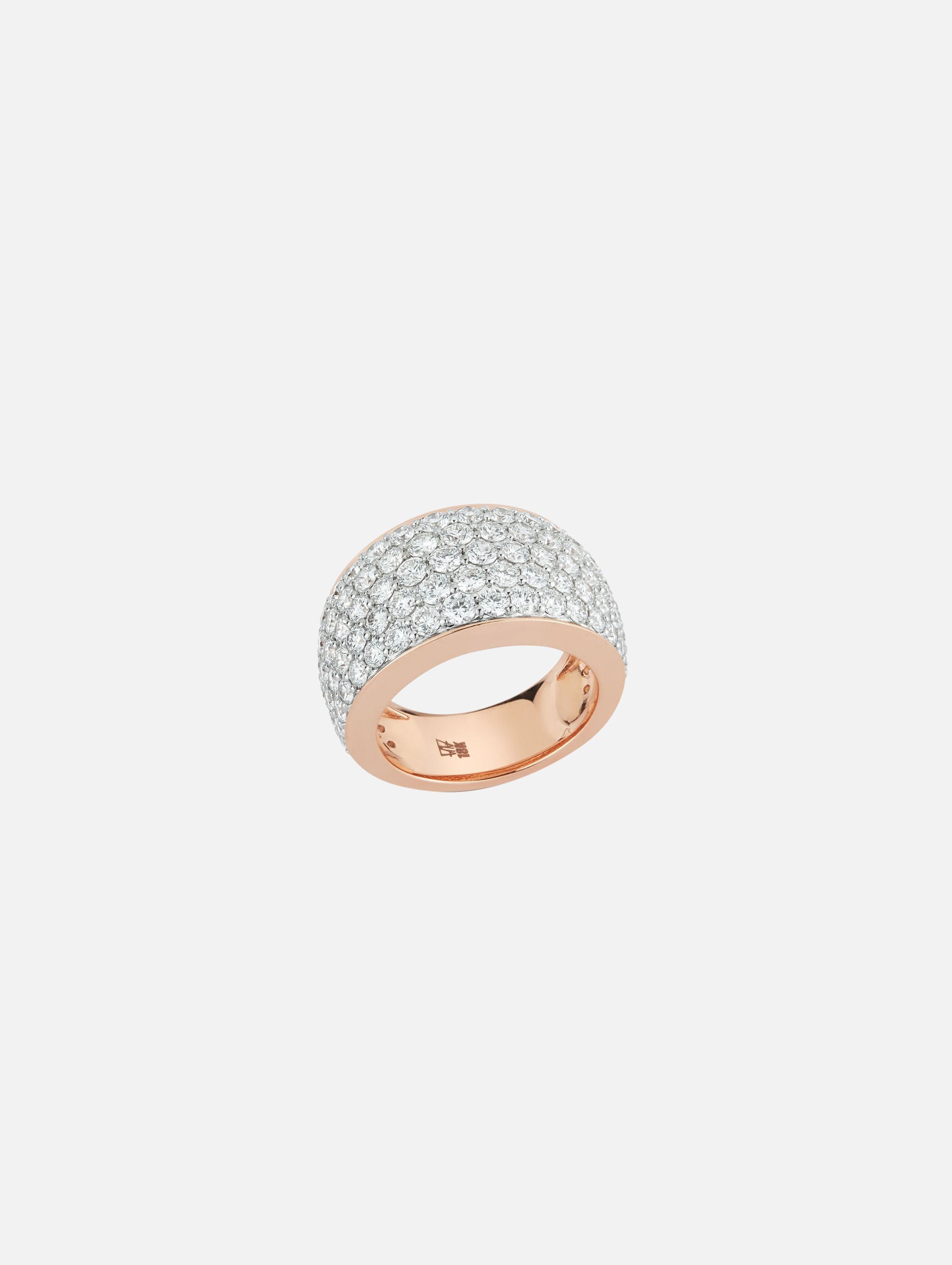 Lytton Pave Diamond Bombe Ring | WALTERS FAITH | elysewalker